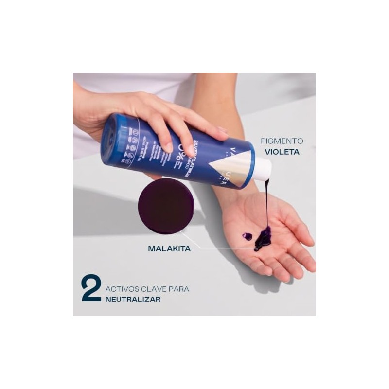 VALQUER Silver Platinum Shampoo Matizador Violeta 400 ml