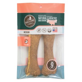 Wholesome Pride Natural & Healthy Dog Chews 2Pk, for Medium Dogs, Bacon Flavor