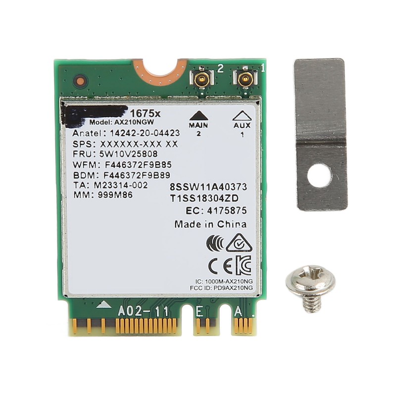 WiFi Card Wireless Tri Band 1675X AX210NGW M.2 NGFF WI‑FI6E