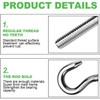GZhaimai M6 Screw Hook 304 Stainless Steel Ring Screw Hook