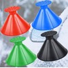 Magical Ice Scraper, 4 Pack Round Snow Scraper for Car
