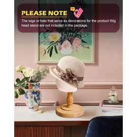 TINGSING 20 inch Baby Mannequin Head, Wig Stand Holder for Kids, Toddler Children Hat Display Stands for Wigs, Hats, Glasses, Scarves, Plastic Canvas Block Manikin Model Head for Home, Salon, Shop