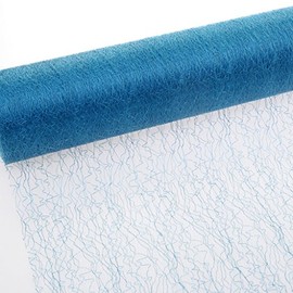Deko und Band Spiderweb – MESCH – Table Runner – 30 cm turquoise Roll 25 m 67 020 R 300
