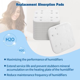 Gazeer 36-Pack Mineral Absorption Pads Compatible with LEVOIT Humidifier Replacement Filter Compatible with LV600S,LV600HH,OasisMist450S