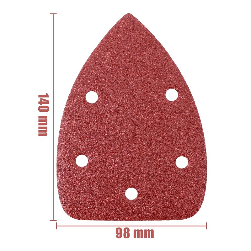 VFINE 30pcs 140mm 40 Grit Alumina Coarse Mouse Sander Sandpaper