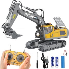 Remote Control Excavator Construction Toys for Boys, RC Excavator Toy with Shovel & Light drift remoto forklift Electric Dump Truck