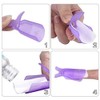 HiMo 10PC Plastic Acrylic Nail Art Soak Off Cap Clip
