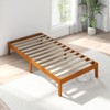 Sweetcrispy Solid Wood Bed Frame, Twin Size Bed Base with