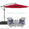 Best Choice Products 10ft Offset Hanging Market Patio Umbrella w/Easy