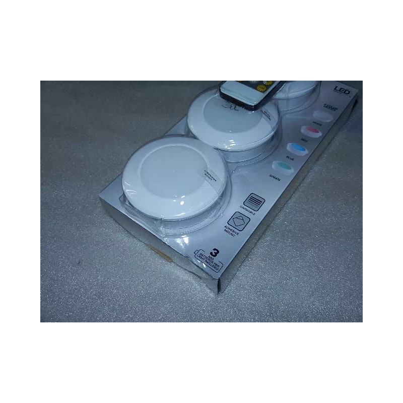 Defiant one new 3-pack Defiant Remote Control LED Color Changing