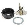 Tabakh Osterizer Blade Cutter Base Bottom Cap countertop-blender-replacement-parts, Small, Silver