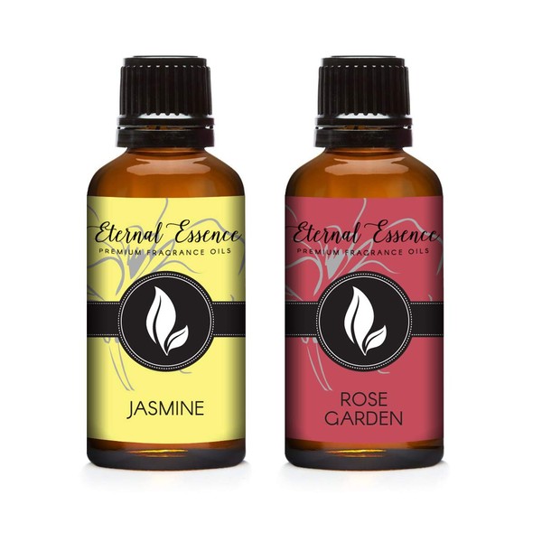 30ML - Pair (2) - Rose Garden & Jasmine - Premium Fragrance Oil Pair - 30ML