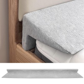 76"x8"x5" Bed Wedge Pillow for Headboard Bed Wedge Gap Filler Cover 1.5-inch Gaps Mattress Wedge Gap Filler to Stop Items Falling Down(Grey)
