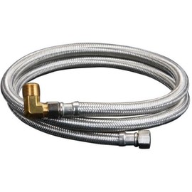 Mainline Universal Braided Stainless Steel Dishwasher Connector (Installation Kit), 3/8-inch Comp, 4 FT