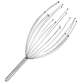 Head Spa Wire, 20 Claws, Clean Scalp, Promotes Blood Circulation, Stress Relief, Pain, Pleasure, Stimulation, for Men and Women, Children, Elderly, Head Scratcher, Scalp Care, Spa Wire, Silver