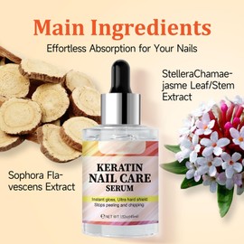 Nagelstärker-Serum, Keratin-Nagelbehandlungsserum, natürliches Nagelöl, spendet Feuchtigkeit und macht trockene Nagelhaut weich, zur Beruhigung, Reparatur und Stärkung der Nagelhaut und Nägel