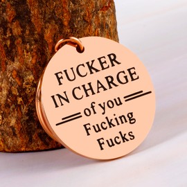 Funny Bosses Day Gifts for Her Him, Boss Gifts for Women Men, Boss Lady Gifts for Women, Gag Keychain Gifts for Boss Manager Supervisor, Boss Day Christmas Valentines Office Gifts for Boss Coworkers