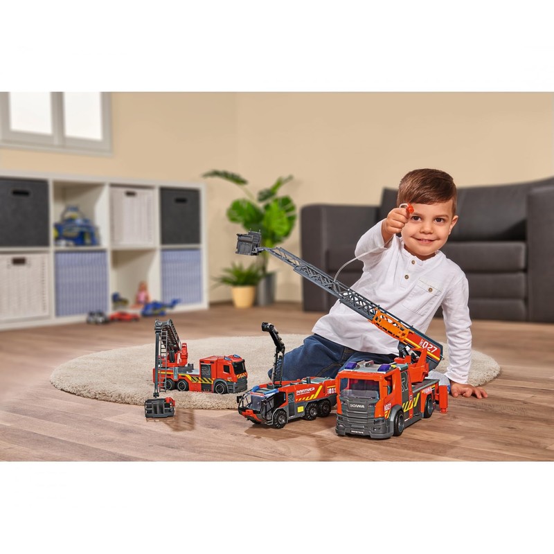 Majorette 203714011038 City Fire Ladder Truck, 26 cm, One Size