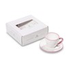 GMUNDNER KERAMIK Espresso for you Gourmet Crockery Set Herzerl Pink