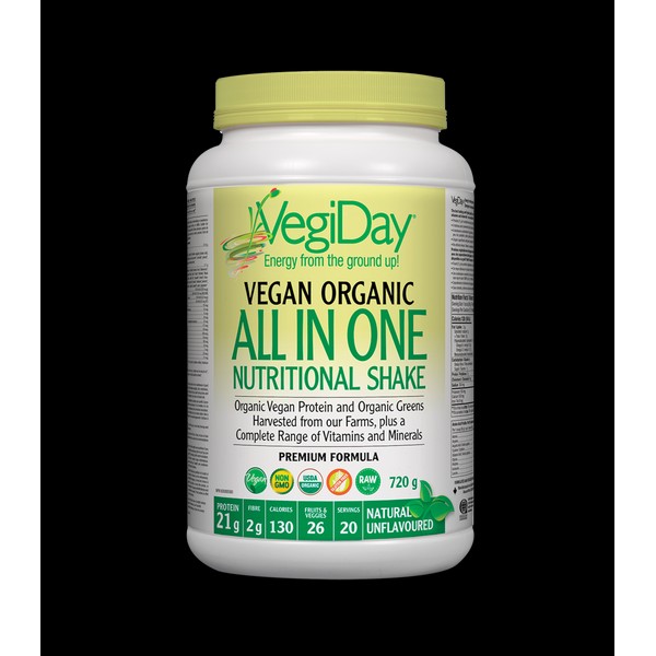 VegiDay All In One Nutritional Shake, Unflavoured 720 g