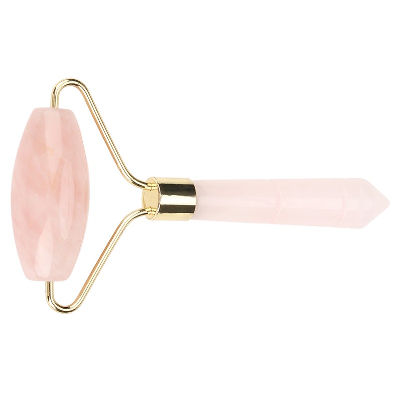 Natural Pink Crystal Massager Body Face Massage Roller Wrinkle Removal