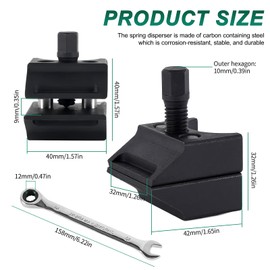 Bogoro Federbein Spreizer Spreizer mit Schraubenschlüssel Auto Suspension Split Hub Leicht Zu Benutzen FüR StoßDäMpfer-Halbnaben Die Meisten Fahrzeuge Spreizwerkzeug für Streben