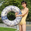 浮き輪 浮輪 うきわ 大人用 フロート 水墨画 O型 持ち手付き 綺麗 水遊び用