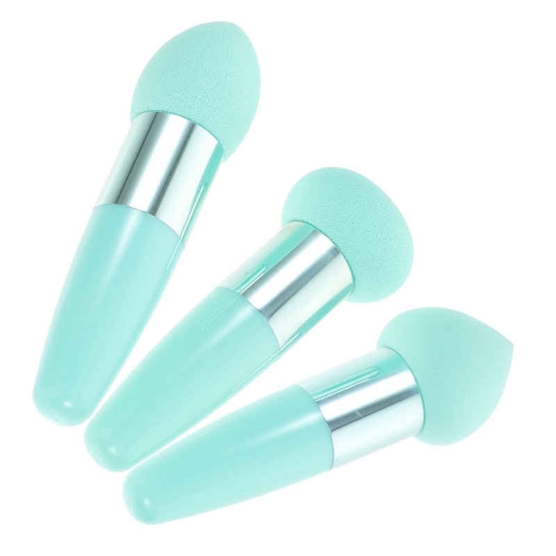 Ipetboom 4sets Makeup Sponge Brush Handle for Concealer Application and