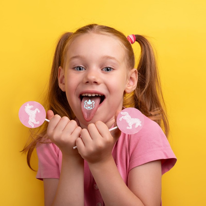 Fruidles Unicorn Tattoo Lollipop Suckers Candy, Great for Goody Party