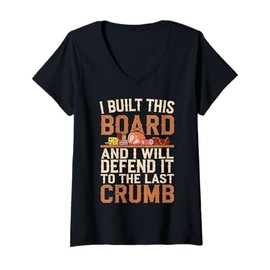 Womens Charcuterie Board Artist Meat Charcuterie V-Neck T-Shirt