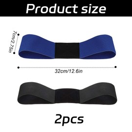 2Pcs Golf Swing Trainer Arm Bands - Golf Training Aids for Men & Women, Golf Grip Training Aid with Swing Correction (Blue & Black) - Improve Posture & Accuracy