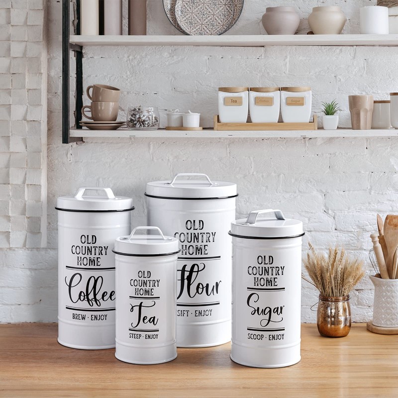 DAYYET Canisters Sets for the Kitchen, Airtight Kitchen Canisters for