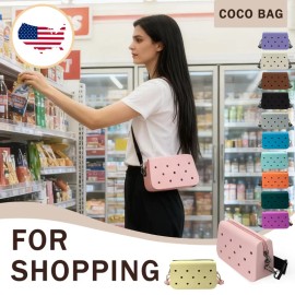 New Arrival Hot Sale Wholesale Bulk Durable EVA Shoulder Bag with Removable Charms for Office and Travelsize: M, color: HYB-K05+gift box