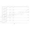TAGKRAFTERS 9" x 1" Tan - 500 Pcs - Plastic