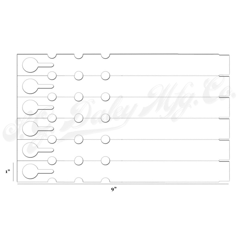 TAGKRAFTERS 9" x 1" Tan - 500 Pcs - Plastic