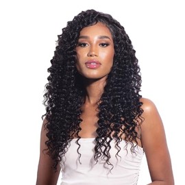 SHAKE-N-GO - GLOSSY 100% VIRGIN REMY HAIR - DEEP WAVE (12"/14"/16", NATURAL)