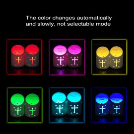 Dreamseden Set of 2 Ceramic Christian Cross Tealight Candle Holder with Bible Verses Include Flickering LED Flameless Tea Light Candles for Wedding and Home Decor