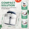 Vivaant Manual Food Processor - 5 Cup (1.2L) Capacity Hand