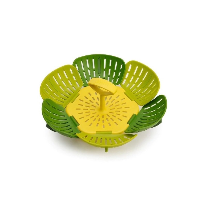 Joseph Joseph Bloom Folding Steamer Basket for Vegetables, Expandable for
