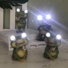 Garden Patio Fence Solar Lights Scare Resin Decorations Solar Garden