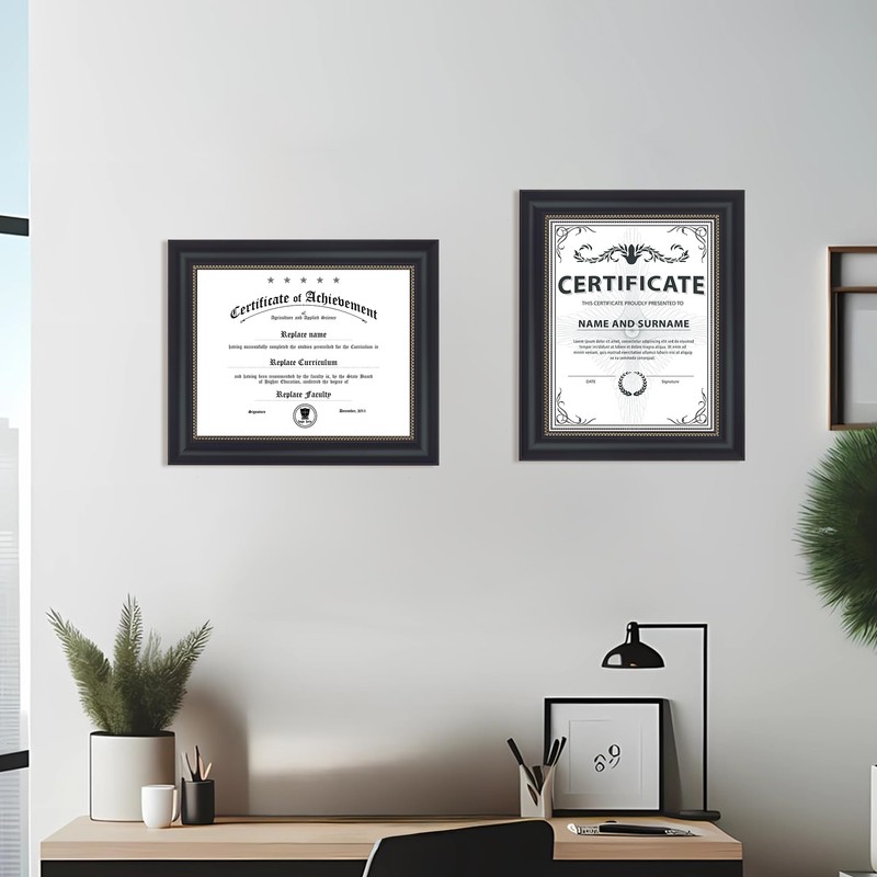 JackMa Diploma Frame | Certificate Frame with HD Tempered Glass,