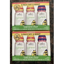 Zarbee's zarbees Children Cough+Mucus Day&Night Time Syrup-2-6years -6pc-  Exp03/25