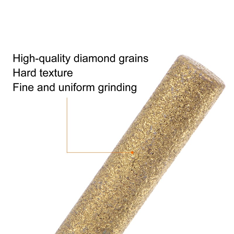 sourcing map 12pcs Diamond Coated Chainsaw Sharpener Bits 3/16" 4.8mm