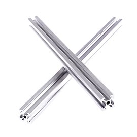 CNCCANEN 2Pcs 2020 T Type European Standard Anodized Linear Rail Aluminum Profile Extrusion,Silver Length 300mm
