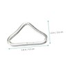 Mipcase 30pcs Metal Trampoline Triangle Buckles Erosion Resistant Shaped for