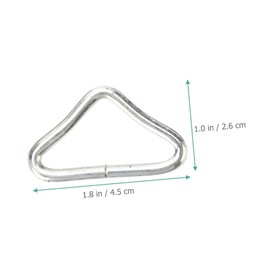Mipcase 30pcs Metal Trampoline Triangle Buckles Erosion Resistant Shaped for Secure Connections Outdoor Activities