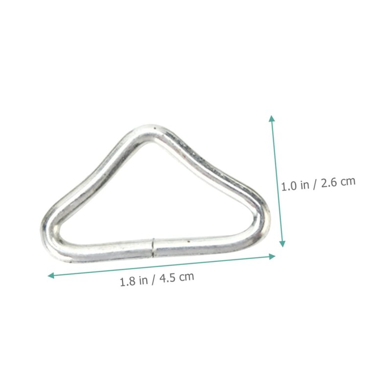 Mipcase 30pcs Metal Trampoline Triangle Buckles Erosion Resistant Shaped for