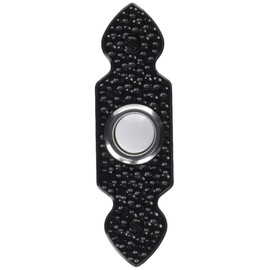 Heath Zenith SL-729 Traditional Décor Series Wired Lighted Antique-Design Push Button, Black