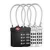 TSA luggage lock, 4-digits, suitcase combination lock, numerical code with