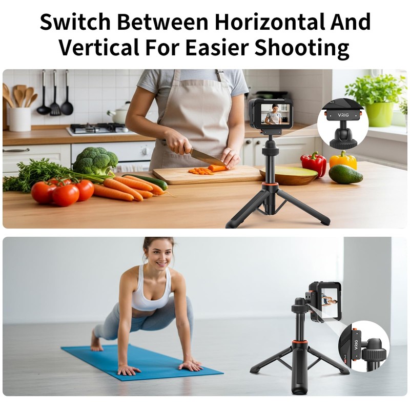 VRIG 15.9" X5 Extended Mini Camera Tripod for Insta360 Ace